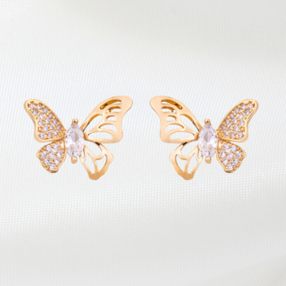 Sparkle Butterfly Earrings