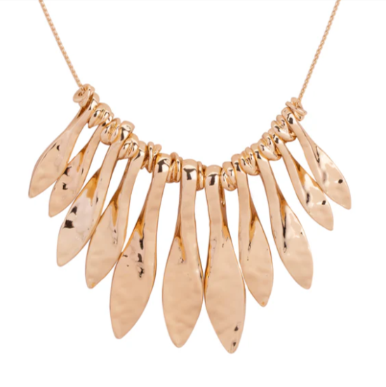Simple Gold Reversible Necklace